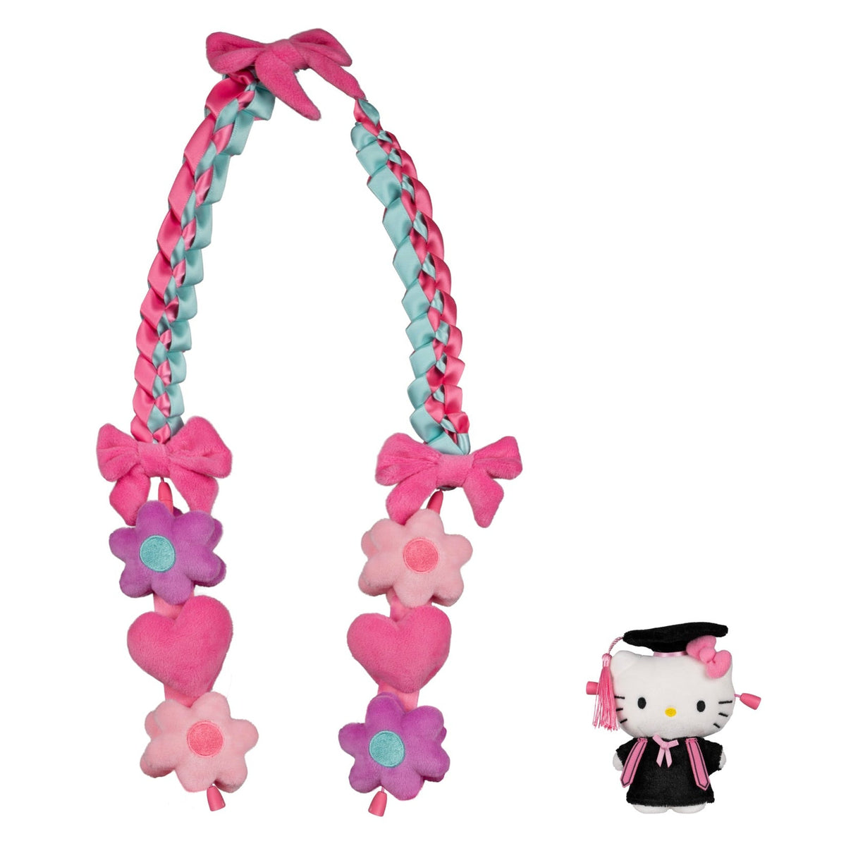 Hello Kitty 21-Inch Graduation Plush Lei with 4-Inch Collectible Plush