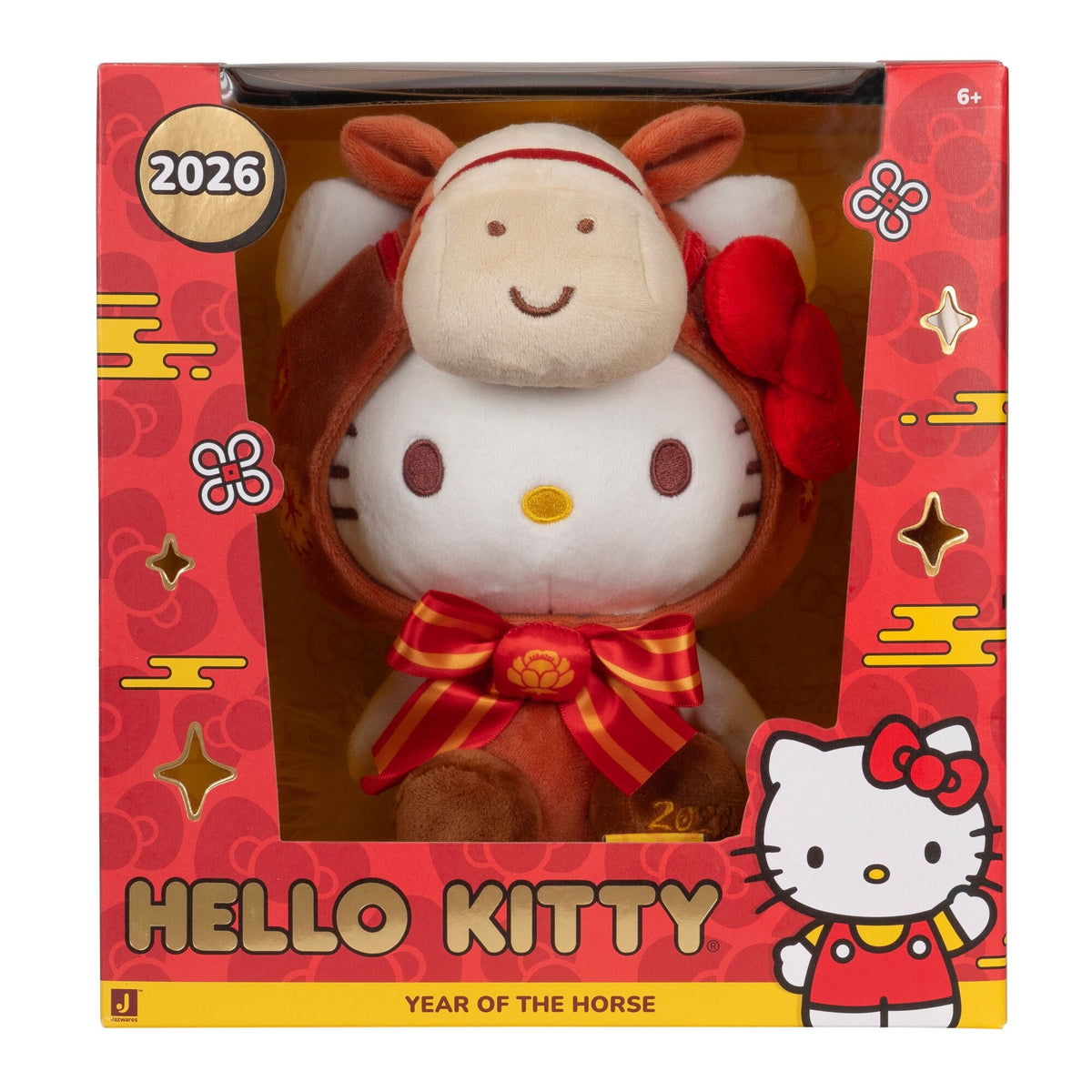 Hello Kitty and Friends 8-Inch Hello Kitty 2026 Year of the Horse New Year Plush - Limited Edition