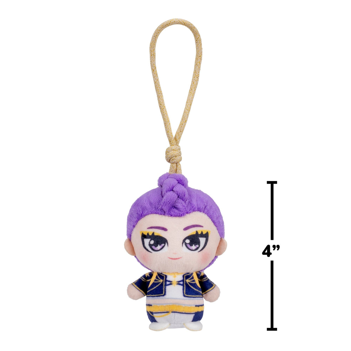 KPop Demon Hunters 3-Pack 4-Inch Clip-On Plush