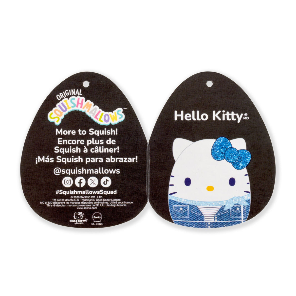 Hello Kitty and Friends 12-Inch Denim Hello Kitty Squishmallows