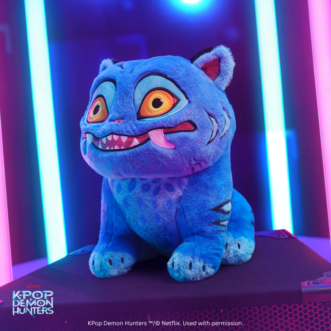 KPop Demon Hunters 12-Inch Sitting Derpy Tiger Plush