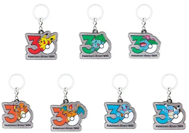 Takara Tomy Arts Pokémon 30th Anniversary Metal Charm Mascot