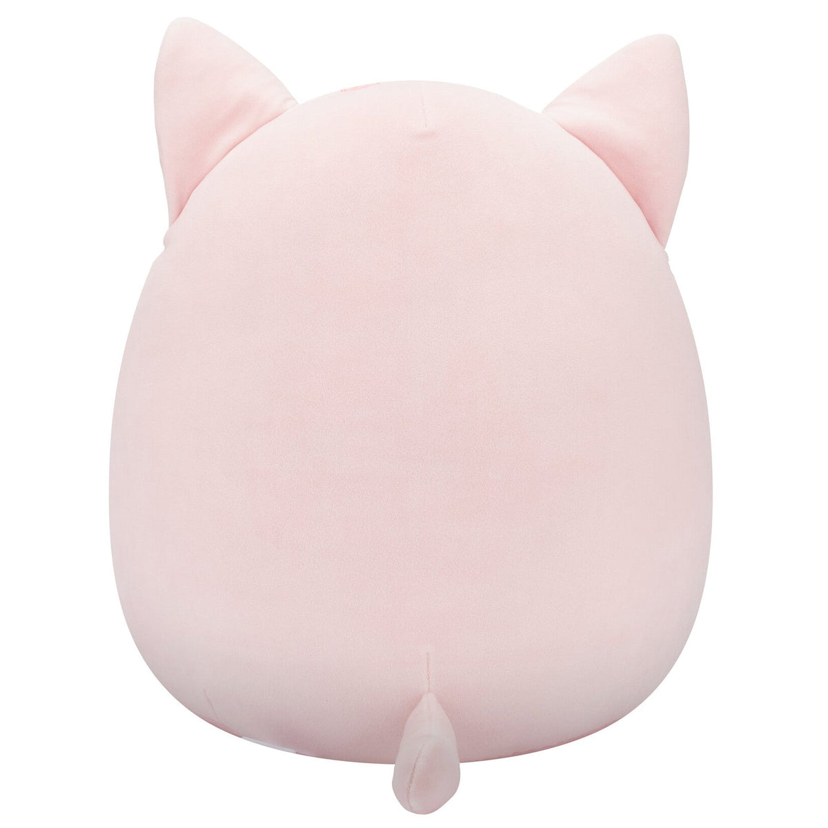14-Inch Laura the Pink Tabby Cat Holding Birthday Cupcake