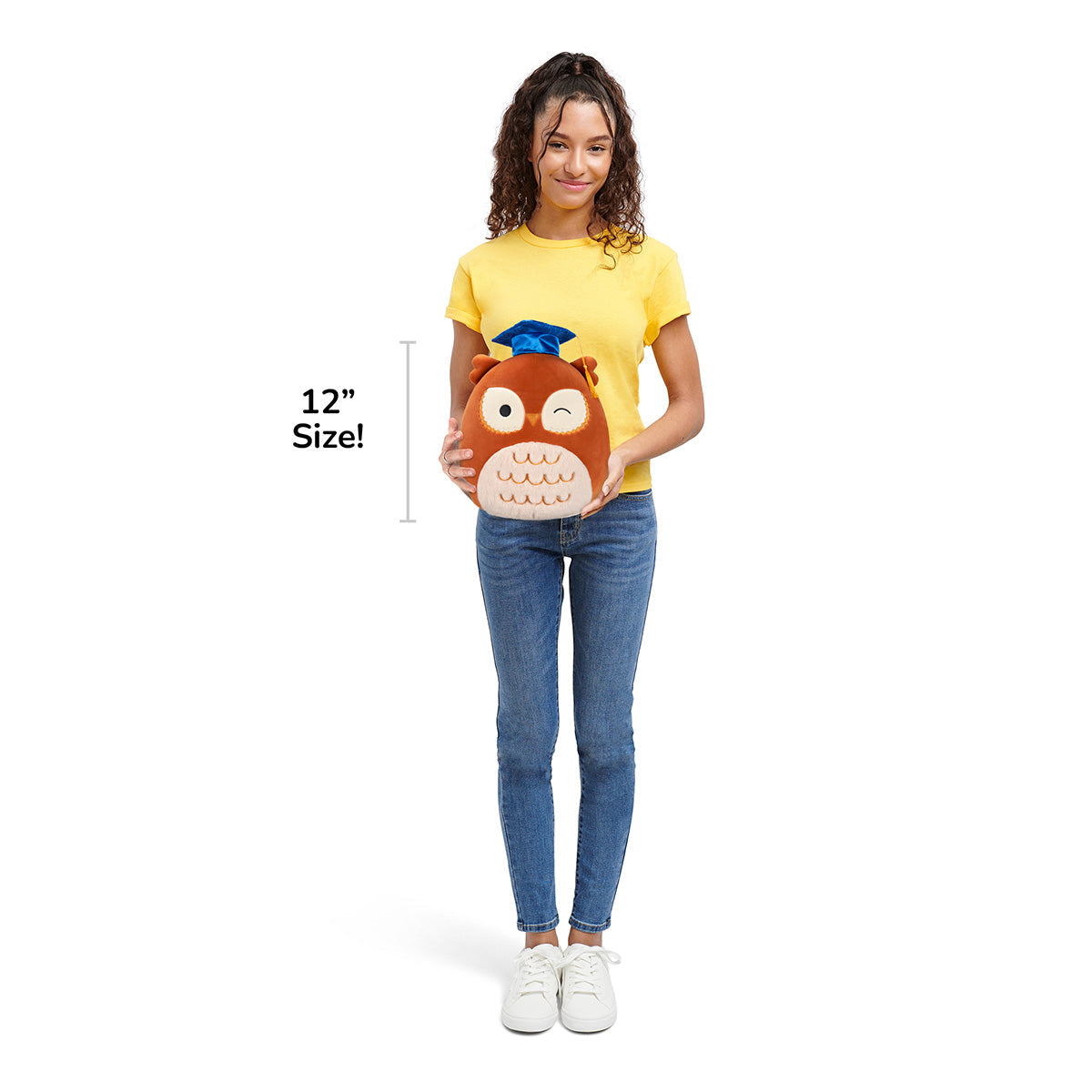 12-Inch Arella the Brown Owl in Graduation Cap