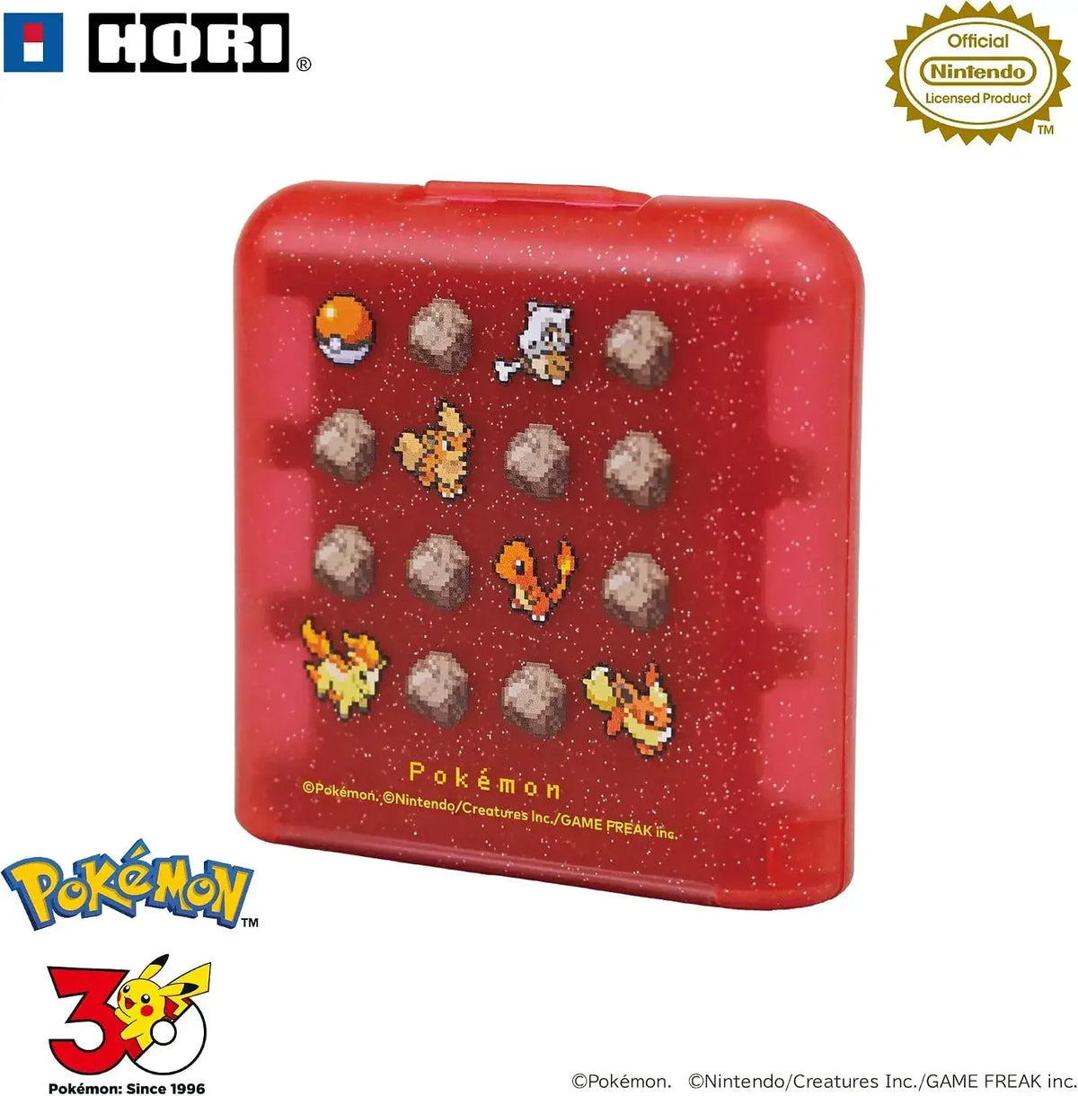 Hori Nintendo Switch 2 Case Pixel Red Pokemon 24 Game Card Case