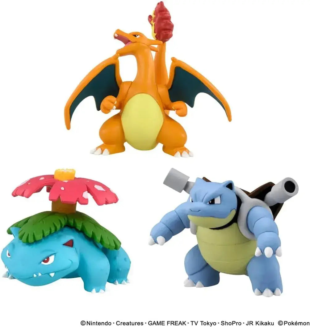 Takara Tomy Pokemon Moncolle Display Evolution Figure Set Kanto